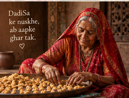 DadiSa ke nuskhe, ab aapke ghar tak - Handcrafting Mangodi